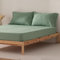 Spannbettlaken, Bettlaken 140 x 200 x 30 cm, 100 % Baumwolle, atmungsaktiv, verstellbar, Wasserfarben