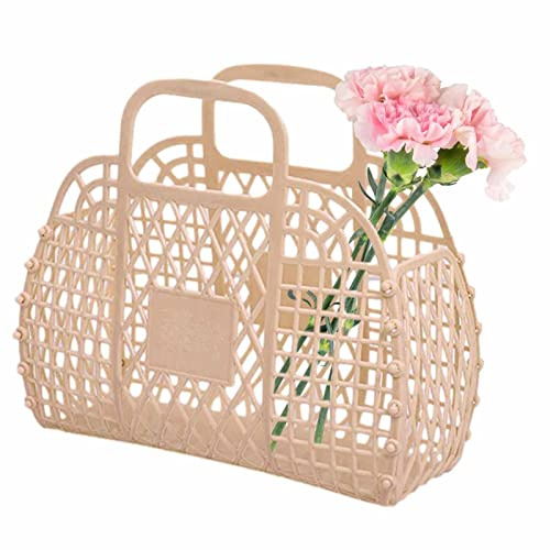 Mädchen Jelly Bag, Jelly Bags Für Damen, Geschenkkorb In Leuchtenden Farben, Gelee Tasche, Damen-Einkaufstasche, Mädchen-Strandtasche Für Kleine Mädchen Und Kinder