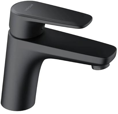 Vigour Einhand-Waschtischbatterie mit Ablaufgarnitur, derby style, schwarz matt