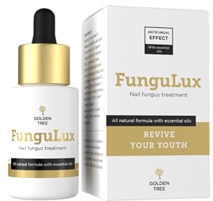 Golden Tree FunguLux - Natural Fungal Nail Treatment for Toenails Extra Strong Transparent Fungal Nail Treatment Gel for Men and Women with Essential Oils for Effective Anti-Fungal Nail Treatment