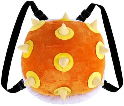 CoolChange Plüsch Schildkrötenpanzer für Kinder Kostüm I Ninja Turtle Verkleidung I Schildkröten Rucksack I Grün (Gelb mit Stachel)