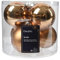 Kaemingk Weihnachtskugeln Glas 8cm 6 Stück - matt & glänzend - Große Christbaumkugeln Weihnachtsbaumkugeln für Weihnachten - Christbaumschmuck & Weihnachtsbaumschmuck - Pekanuss Braun
