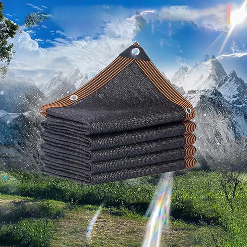 Shade Netting 70%-75% Sunblock Shade Cloth Net Sun Mesh Shade Canopy with Grommets, for Garden,Vegetables,Flower,Patio Cover for Dog Shade, Pergola Shade (4x15m)