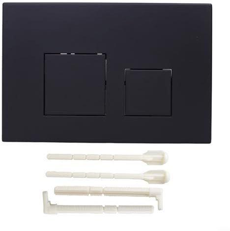 Dual Flush Plate, Dual Flush Actuator For Wall Hung Toilets, For GEBERIT Sigma01 Sigma20 Sigma21 Sigma30 Sigma50 UP300(Black)