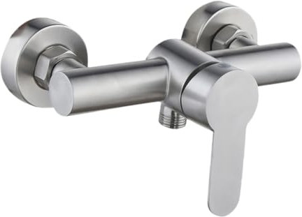 Gadpiparty Unterputz-badewannenarmatur Aus Edelstahl Mit Warmwasserhahn Und Duschfunktion Badezimmer-zubehör Für Zuhause Und Hotel Modernes Design Silber