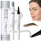 2025 Neu Augenbrauenstift Wasserfest, Magischer Microblading Augenbrauenstift Dunkelbraun Eyebrow Pencil mit 4 Gabelspitze Applikator, Erzeugt Mühelos Natürlich Aussehende Brauen (01# Hellbraun)