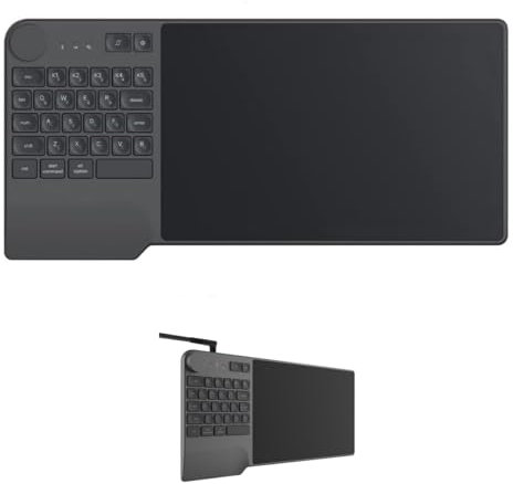 8192 Levels & PW500 Battery-free Stylus, Graphic Drawing Digital Pen for Huion KAMVAS Pro 20/22/22(2019) and More; 23 Keys Keyboard with Drawing Touchpad, for KD200 Inspiroy Keydial (Keyboard)