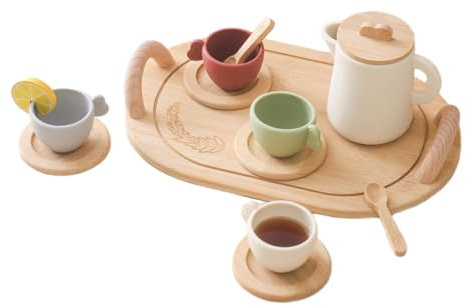 JOINPAYA 1juego De Madera para Juguete De Cocina Accesorios De y Tazas para y Decoración De Casa De