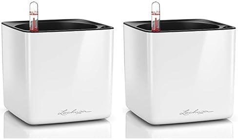 Lechuza Cube Glossy 14 weiß-highgloss 13510 (Packung mit 2)