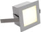 SLV Frame Basic | LED Einbauleuchte, Wand- und Deckenleuchte zum Einbau, Wandleuchte, Einbau-Strahler, LED Treppen-Beleuchtung, Stufen-Licht, Treppenlicht | LED Inside, 3000K, silbergrau