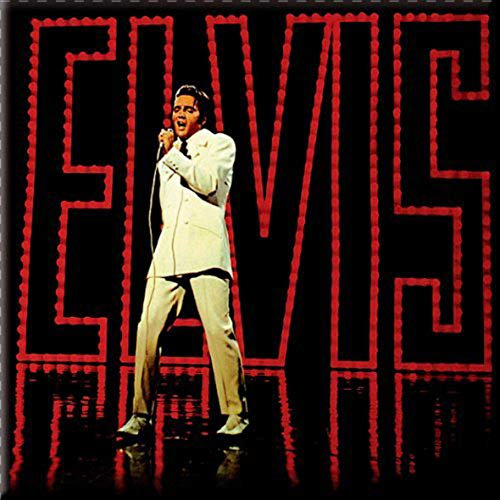 Elvis Presley Kühlschrankmagnet, 76 x 76 mm