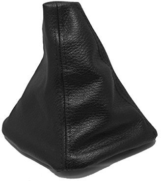 JPstraps - Funda Palanca de Cambios de Cuero Piel Natural Color Negro Compatible con Seat Ibiza III (1993-2001)