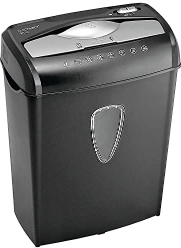 Q-Connect Q8CC2 CrosSq Cut Paper Shredder (Shreds up to 8 sheets of 75gsm paper) KF17973