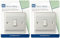 Pack of 2 x BG NBS12 Brushed Steel/Satin Chrome Single Light Switch -10amp 1 or 2 Way