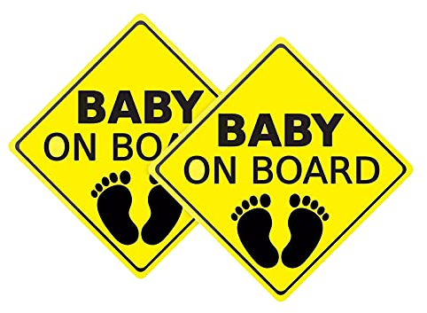 FAMKIT Auto-Aufkleber Baby On Board Aufkleber Auto Aufkleber Sicherheitsschilder Selbstklebend Wasserdicht Langlebig