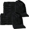 REDBEST Gästetuch 12er-Pack Chicago schwarz Größe 30x50 cm - saugstark, strapazierfähig, ideal für Reisen, Sport (weitere Farben)