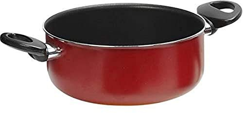 Zanetti Adriatica Casseruola, 28 cm Diametro,Alluminio, Rosso