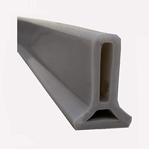 ZZBB Duschkabinen Dichtung,Selbstklebende Duschwasserstop,Bad Wassersperre Für Nass- Und Trockentrennung Silikon-Nassraum Bodenabdichtung,Bad Wasserbarriere Silikonstreifen Duschwanddichtung 100CM