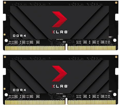 PNY XLR8 Gaming 16GB (2x8GB) DDDR4 3200MHz (PC4-25600) CL20 1.2V Dual Rank Notebook/Laptop (SODIMM) Kit de mémoire d'ordinateur - MN16GK2D43200X