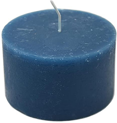 Dadeldo Home Kerze -Rustic Cylinder- 6x10cm Petrol Dekoration Tischdeko