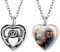 FindChic Urnenketten für Asche Claddagh Kette Einäscherung Schmuck Edelstahl Asche Anhänger Damen Asche Gedenken Schmuck, Katzen und Hunde Haustiere, Mama und Papa Family Asche Besondere geschenk