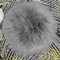 Molain 25 cm Kleine Teppiche Flauschige Kunstpelz Stuhl Pad Bezug Teppich Fuzzy Kissen Fotografie Requisiten Hintergrund Nagelmatte Teppich für Zuhause Wohnzimmer Sofa Schlafzimmer Boden (Grau Rund)