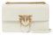 Pinko Love One Classic DC Vitello SE, Borsa Donna, Z14Q_Bianco Seta-Antique Gold, U