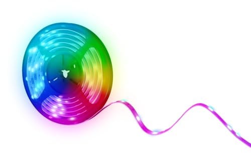 CALEX Smart LED Streifen, 2 m, RGB-Farben, flexibel & zuschneidbar, dimmbar, WLAN App- & Sprachsteuerung, inkl. Fernbedienung