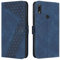 OKZone Coque pour Huawei Y6 2019/Honor 8A/Y6 Prime 2019, Etui Protection Housse Premium en Cuir PU Portefeuille Étui Téléphone [Fermoir Magnétique] [Fentes pour Cartes] Flip Case（Bleu