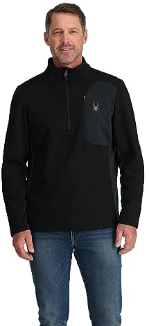 Spyder Bandit Half Zip, Herren, Schwarz, L