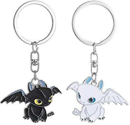 Senidea Dragons Drachenzähmen Leicht Gemacht Ohnezahn Schlüsselanhänger Pärchen Geschenke für Paare Päärchengeschenk Schlüsselanhänger Freund