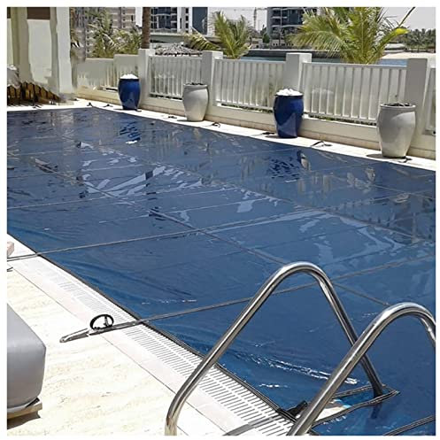 Telo Termico per Piscina Copertura di sicurezza per piscina lunga 1 m/ 2 m/ 3 m/ 4 m/ 5 m/ 6 m/ 7 m/ 8 m/ 9 m/ 10 m/ 11 m/ 12 m, copertura per piscina grande a prova di neve invernale, per giardino d