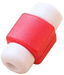 Hemobllo 4pcs Cable Usb c Charger Protector Saver Metal Aluminum Red for 5 5s 6 6s
