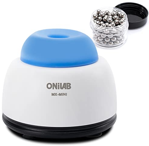 ONiLAB Mini Vortex Mixer with Touch Function, Lab Mixing, Nail Polish,Tattoo Ink,Eyelash Adhesives and Acrylic Paints Mixing, Lab Vortexer for Centrifuge Tubes and Test Tubes,Blue