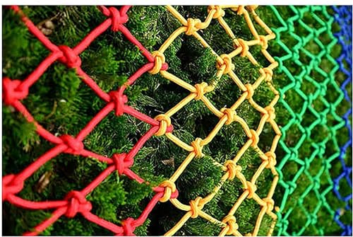 ALANIZ Kletternetz Buntes Klettertrainingsnetz, Outdoor-Kletternetz for Erwachsene, Hochleistungsseil-Außenfrachtnetzdekoration (Größe: 3 * 6 m) (Size : 2 * 3m(6.6 * 9.9ft))