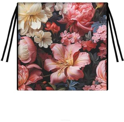 Bertoni Sitzkissen Gartenstuhl Stuhlkissen Outdoor Codura Wasserdicht 40 x 40 cm Sitzauflage Gartenmöbel Abnehmbarer Bezug Waschbar Lilly Tip