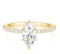 Titaniumcentral 2CT Bague de fiançailles pour femme en or et argent avec zircone marquise Alliance de mariage (jaune or,Size 48 (15.3))