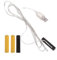 NRVTRE Éliminateur de Piles LR14/AA/AAA 4.5V et 3V, Accessoire de transformateur pour Bougies électroniques, Jouets et lumières électriques (AAA, 1)