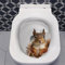 Fun 3D Cartoon Squirrel Toilet Decal - Waterproof Self-Adhesive Toilet Seat, Lid Decal Stickers