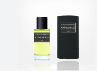 Crème Brulée Paris, Eau de Parfum de Luxe en Flacon Verre, Présentation Élégante avec Boîtier Noir