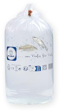 FIAP profitransport FishBag 400 - Fischtransportbeutel - Fischbeutel - Abmessung 400 x 750 mm - 50 Stück im Set - doppelte Schweißnähte - Folienstärke 0,12 mm - sicherer Fischtransport