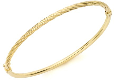 Carissima Gold Damen 9k (375) Gelbgold 6.8mm Halb Twist Armreif 1.34.1773