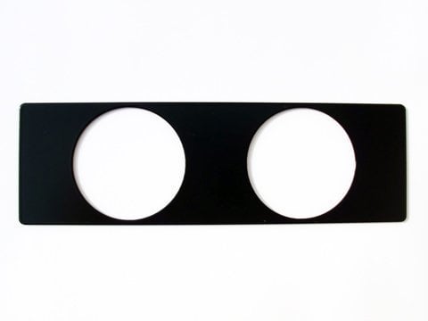 Radioschacht Halter universal für Instrumentenhalter Anzeigenhalter Halter für 2 Zusatzinstrumente VDO Turbo DIN Blende Radio Rahmen Abdeckung MP3 DAB
