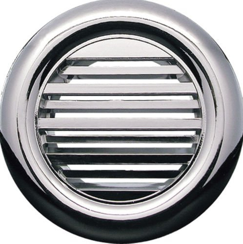 Griglia di ventilazione, Ø 40 mm, in argento cromato, per presa d'aria, filtraggio contro polvere e insetti, modello T71