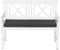 TexDeko® Gartenbank Sitzpolster 100 x 42 x 6cm Outdoor wasserabweisend waschbar Bankkissen Bankpolster Polster (Anthrazit)