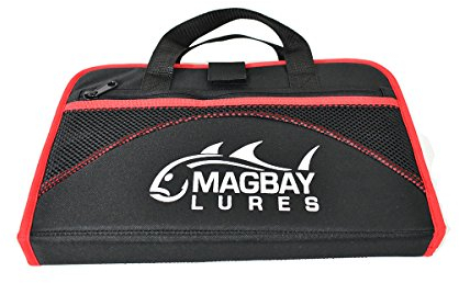 MagBay Lures Jig Bag 25 Taschen Schutz Köder Tasche Jig Aufbewahrung, rot