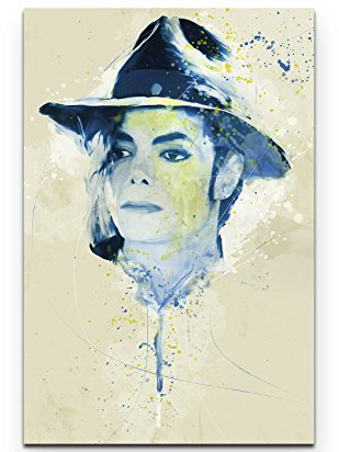 Paul Sinus Art Michael Jackson I 90x60cm auf Leinwand gespannt fertig zum aufhängen