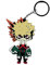 My Hero Academia Gummi-Schlüsselanhänger Doppelseitig Bakugo Katsuki - 8 cm