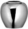 Fink Vase Losone - Eisen vernickelt silberfarben handgefertigt H 25 cm