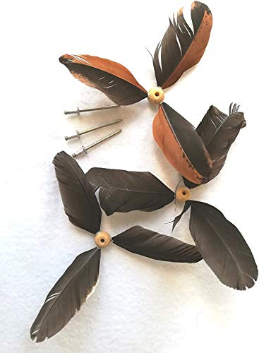 Ersatzfedern Propeller für Vogel Möwen Windspiel aus echten Federn